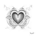 prince love symbol tattoo design idea