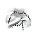 Chains tattoo design idea