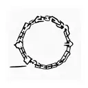 Chains tattoo design idea