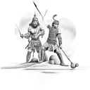 David and Goliath  tattoo design idea