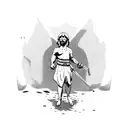 David and Goliath  tattoo design idea