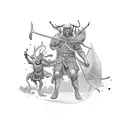 David and Goliath  tattoo design idea