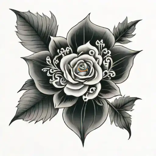 name Vasilisa and date of birth 10/06/2023 tattoo design idea