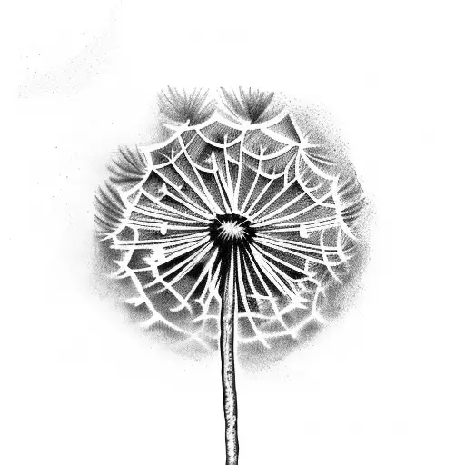 Dandelion tattoo design idea