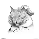 Steam engine locomotive tattoo design idea