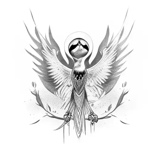 Sparrow freedom tattoo design idea