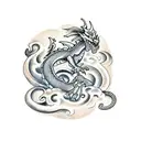 medieval dragon tattoo design idea