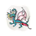 medieval dragon tattoo design idea