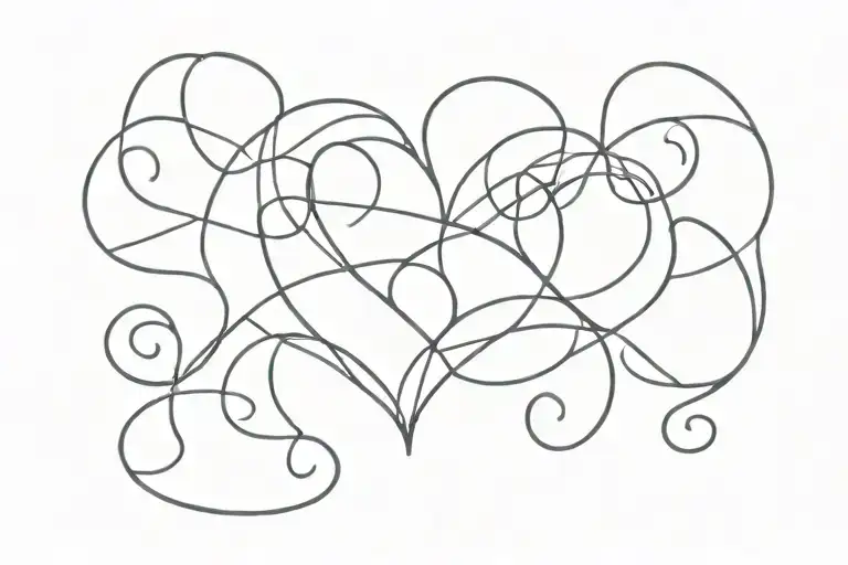 1977 heart 1978 tattoo design idea