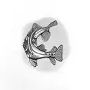 a haring (fish) tattoo design idea