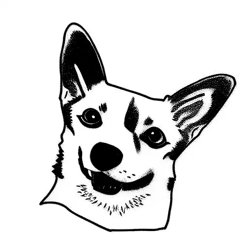 matching tattoos with a corgi/chihuahua mix named charlie tattoo design idea