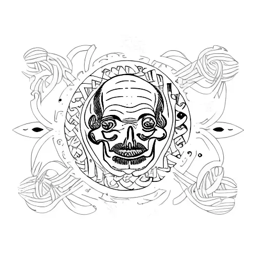 philosophy seneca stoic memento mori tattoo design idea
