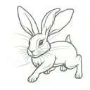 run rabbit run tattoo design idea