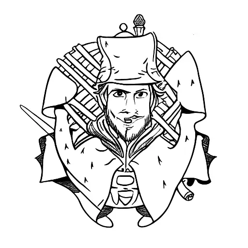 discreet tattoo of robin hood from the walt disney film tattoo design idea