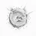 saying "swimming in circles" tattoo design idea