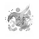 saying "swimming in circles" tattoo design idea