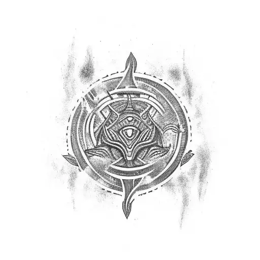 blue fire arm tattoo design idea