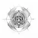 Combine the Deathly Hallows symbol with a brain to symbolize the intersection of psychology and Harry Potter. tattoo design idea