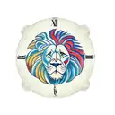 waves lion clock dove tattoo design idea