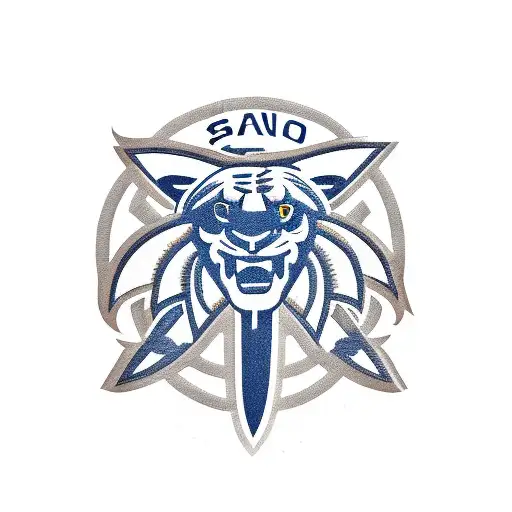San Diego Padres logo with palm trees tattoo design idea