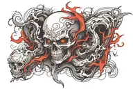 Evil tattoo design idea