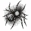 spider tattoo design idea