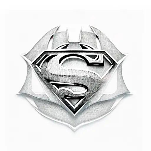 Logo superman batman linterna verde  tattoo design idea