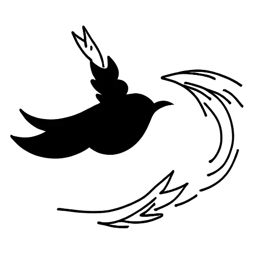 bird escaping from its cage tattoo design idea