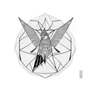 bird escaping from its cage tattoo design idea