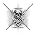 Cross Bones tattoo design idea