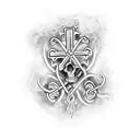 Cross Bones tattoo design idea