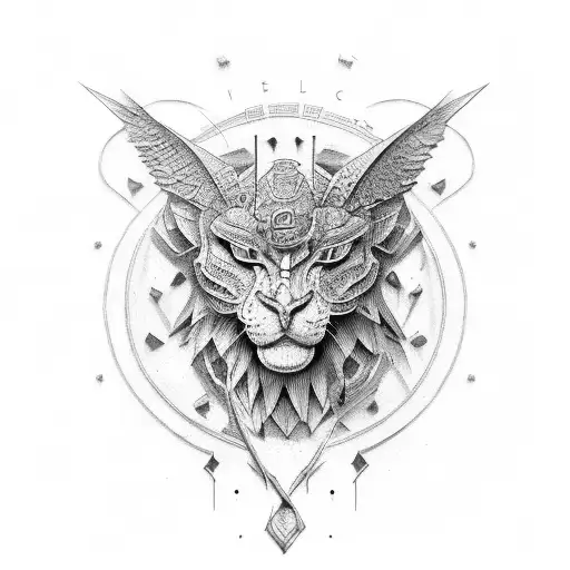 Roman with quote tattoo design idea