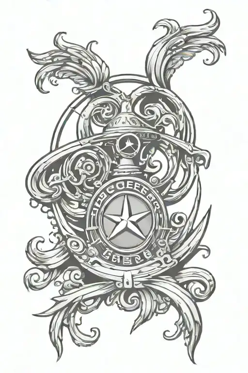 Mercedes Benz logo tattoo design idea