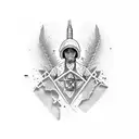 Israel at war  tattoo design idea