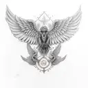 Pilot wings tattoo design idea
