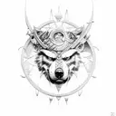 lobo marino tattoo design idea