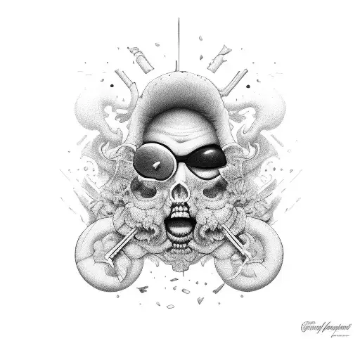 sin of gluttony coffee sexy tattoo design idea