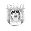 sin of gluttony coffee sexy tattoo design idea