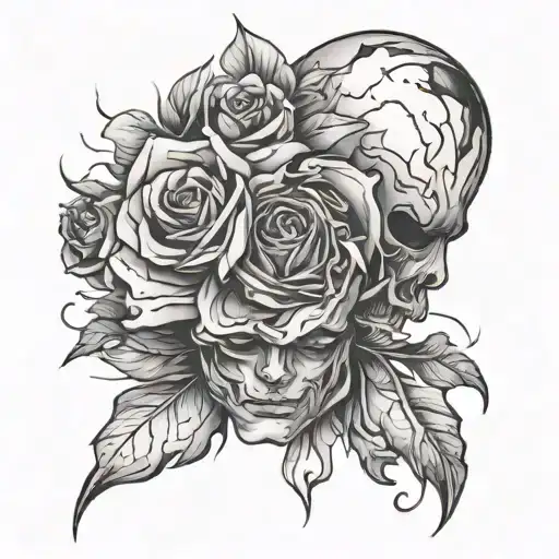 emotional broken tattoo design idea