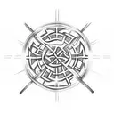  celtic farm tattoo design idea