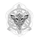  celtic farm tattoo design idea