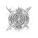  celtic farm tattoo design idea