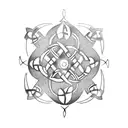  celtic farm tattoo design idea