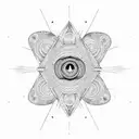 celestial psychedelic toad third eye tattoo design idea