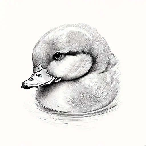 duck tattoo design idea