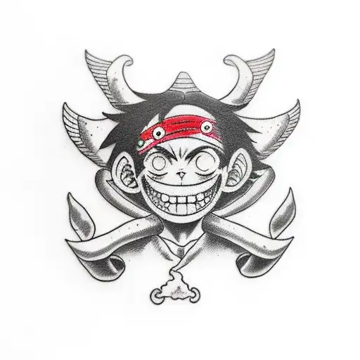 Monkey D. Luffy  tattoo design idea