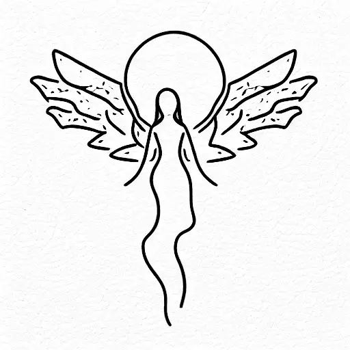 Tattoo uploaded by Brian Machelski • Simple angel wings. #simple  #minimalist #angel #wings #feminine • Tattoodo