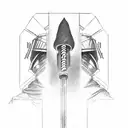 obi wan lightsaber hilt tattoo design idea