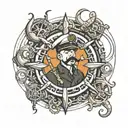 marine engineer working tattoo design idea