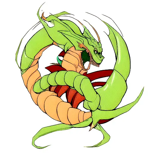 Shenron from Dragonball  tattoo design idea